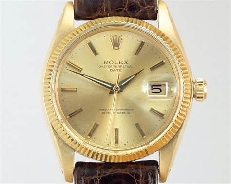 rolex gold date bumper watch for sale